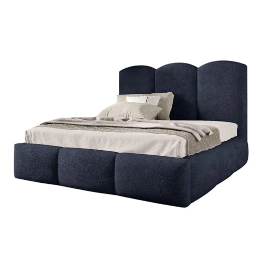 Granatowe nowoczesne łóżko chmurka z pojemnikiem 5 rozmiarówc L8-H96 ze sklepu Edinos.pl w kategorii Łóżka i materace - zdjęcie 186794351