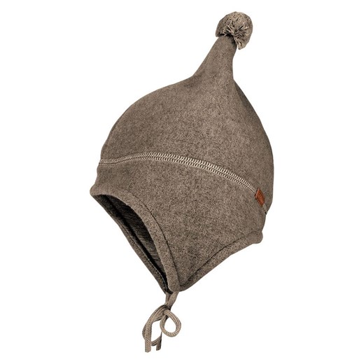 MaxiMo Wełniana czapka w kolorze jasnobrązowym ze sklepu Limango Polska w kategorii Czapki dziecięce - zdjęcie 186795254