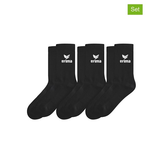 erima Skarpety sportowe (3 pary) w kolorze czarnym Erima 31-34 okazyjna cena Limango Polska