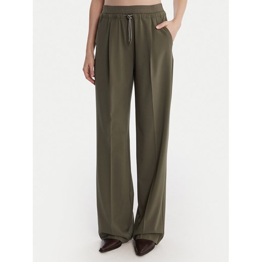 Marella Spodnie materiałowe Vanto 2523136065 Zielony Regular Fit ze sklepu MODIVO w kategorii Spodnie damskie - zdjęcie 186795411