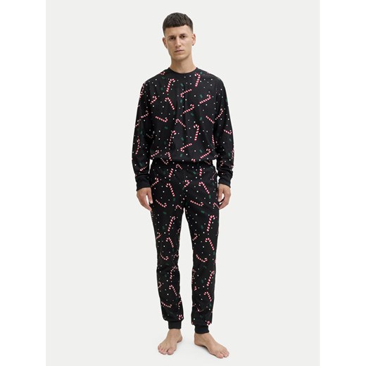 Jack & Jones Piżama Tristan 12285375 Czarny Loose Fit ze sklepu MODIVO w kategorii Piżamy męskie - zdjęcie 186795434