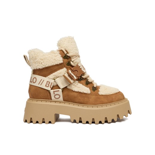 Buffalo Trzewiki Aspen Com Mid Warm 1622594 Beżowy ze sklepu MODIVO w kategorii Botki - zdjęcie 186795460