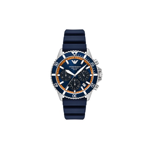 Emporio Armani Zegarek World Explorer AR11696 Granatowy ze sklepu MODIVO w kategorii Zegarki - zdjęcie 186795473