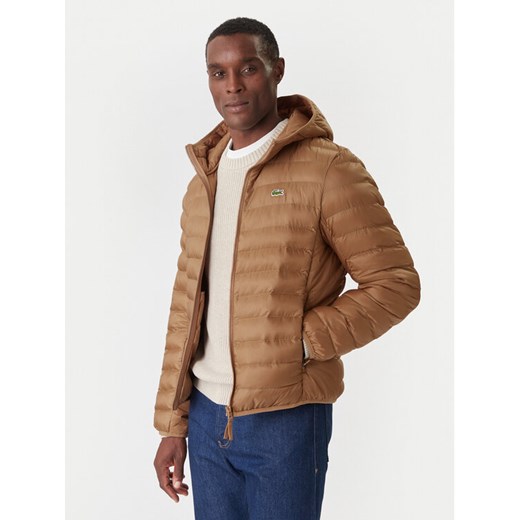 Lacoste Kurtka przejściowa BH2909 Brązowy Regular Fit ze sklepu MODIVO w kategorii Kurtki męskie - zdjęcie 186795480