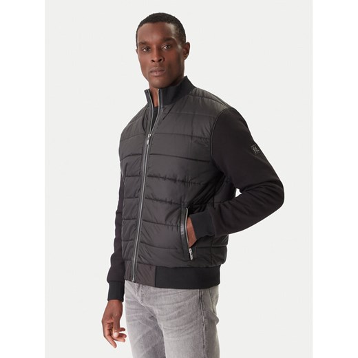 KARL LAGERFELD Kurtka przejściowa 505065 554563 Czarny Regular Fit ze sklepu MODIVO w kategorii Kurtki męskie - zdjęcie 186795501