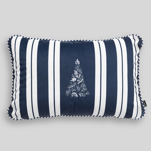 Poszewka na poduszkę Blue & White Noel 60x40 cm ze sklepu dekoria.pl w kategorii Dekoracje bożonarodzeniowe - zdjęcie 186797013