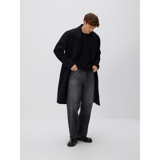 Reserved - Sweter z wiskozą - czarny ze sklepu Reserved w kategorii Swetry męskie - zdjęcie 186797394