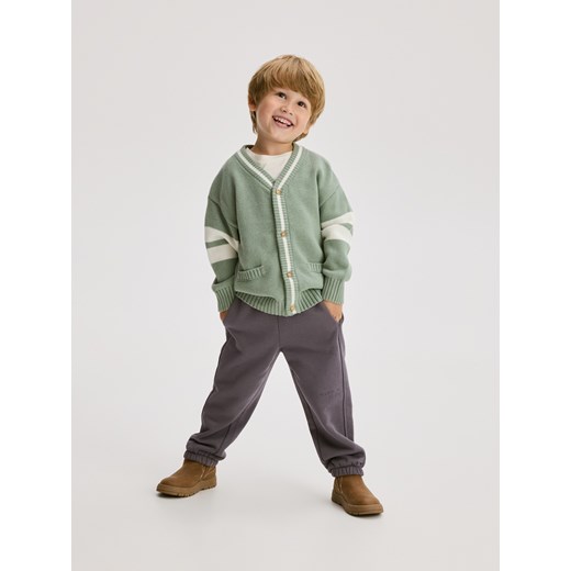 Reserved - Ocieplane spodnie jogger - fioletowy ze sklepu Reserved w kategorii Spodnie chłopięce - zdjęcie 186797503