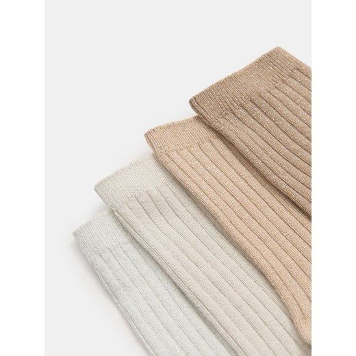 Sinsay - Prążkowane skarpetki 4 pack - wielobarwny Sinsay 36/38 Sinsay
