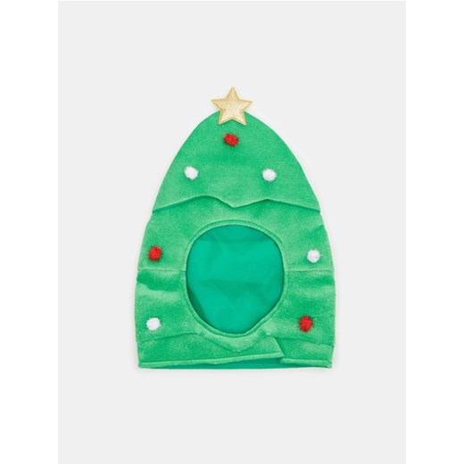 Sinsay - Świąteczna czapka w kształcie choinki - zielony Sinsay One Size Sinsay