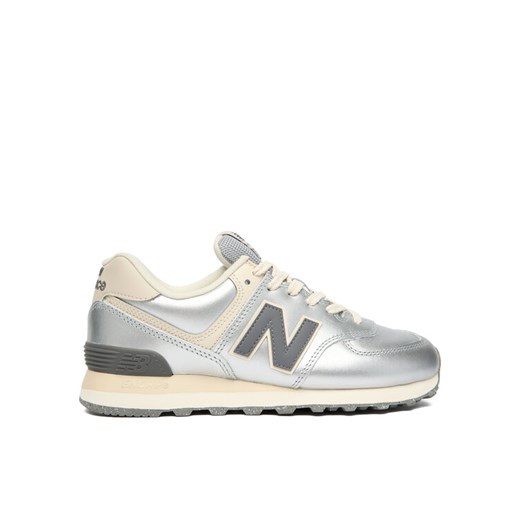 Sneakersy New Balance WL574MLG Srebrny ze sklepu eobuwie.pl w kategorii Buty sportowe damskie - zdjęcie 186799344