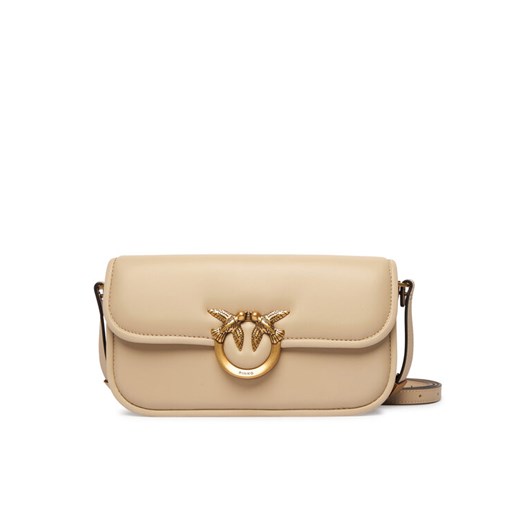Torebka PINKO Love Box Baguette Al 25-26 PLTT 105083 A26L Beżowy - id: 8053177200980 - marki Pinko - 186799371 Torebka PINKO Love Box Baguette Al 25-26 PLTT 105083 A26L Beżowy ze sklepu eobuwie.pl w kategorii Torebki damskie - zdjęcie 186799371
