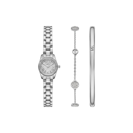 Zestaw zegarek i bransoletka Michael Kors MK4948SET Srebrny ze sklepu eobuwie.pl w kategorii Zegarki - zdjęcie 186799384