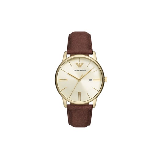 Emporio Armani Zegarek Minimalist AR11610 Brązowy ze sklepu MODIVO w kategorii Zegarki - zdjęcie 186800201