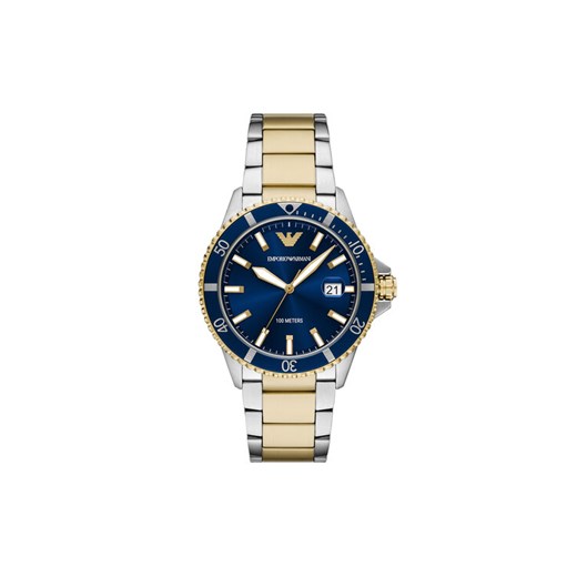 Emporio Armani Zegarek World Explorer AR11682 Srebrny ze sklepu MODIVO w kategorii Zegarki - zdjęcie 186800202