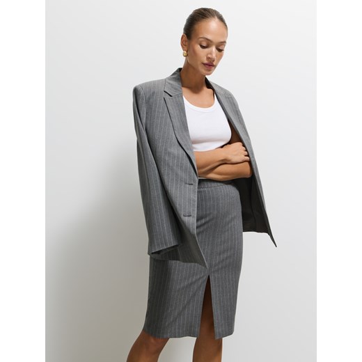 Mohito - Spódnica mini w paski - szary ze sklepu Mohito w kategorii Spódnice - zdjęcie 186800461