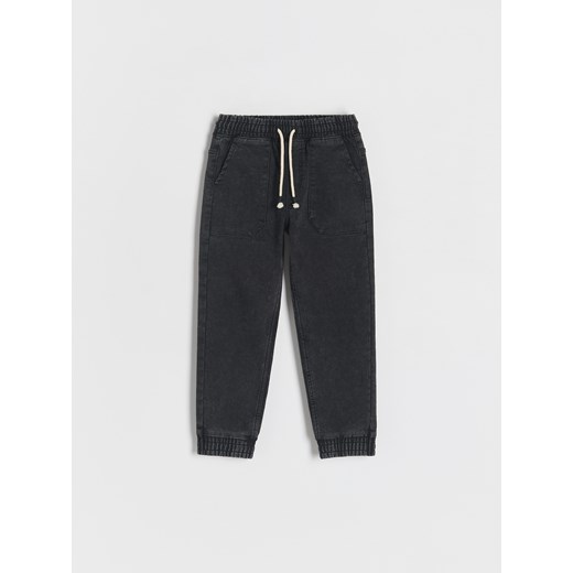 Reserved - Jeansy jogger - czarny Reserved 134 (8 lat) okazja Reserved