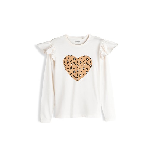 GATE Bawełniana koszulka z nadrukiem 5Y ze sklepu gateshop w kategorii Bluzki dziewczęce - zdjęcie 186801232