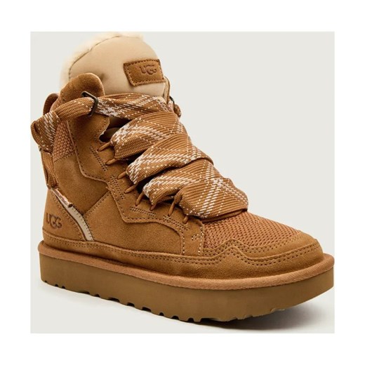 UGG Sneakersy W HIGHMEL | zamsz ze sklepu Gomez Fashion Store w kategorii Buty sportowe damskie - zdjęcie 186801383