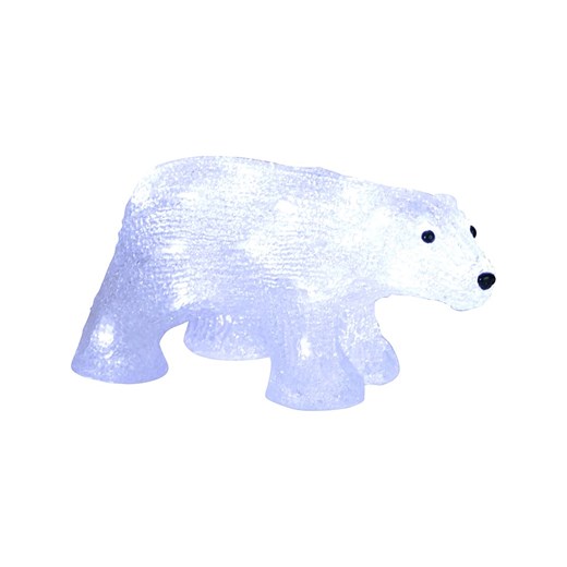 Best Season Dekoracyjna figurka LED &quot;Crystal Bear&quot; w kolorze białym - 30 x 16 cm ze sklepu Limango Polska w kategorii Dekoracje bożonarodzeniowe - zdjęcie 186802682