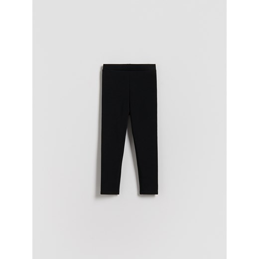 Reserved - Ocieplane legginsy - czarny ze sklepu Reserved w kategorii Spodnie dziewczęce - zdjęcie 186803473