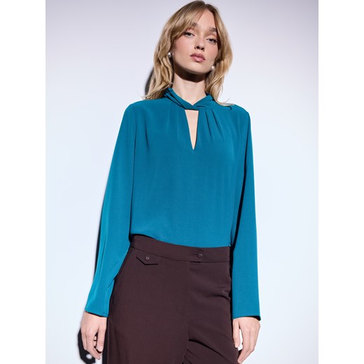 Mohito - Satynowa bluzka - zielony Mohito 40 Mohito