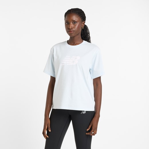 Koszulka damska New Balance WT43583IB – niebieska - id: 3214995 - marki New Balance - 186804343 Koszulka damska New Balance WT43583IB – niebieska ze sklepu New Balance Poland w kategorii Bluzki damskie - zdjęcie 186804343