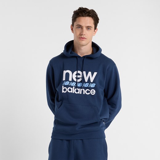 Bluza męska New Balance MT51941NNY – granatowa ze sklepu New Balance Poland w kategorii Bluzy męskie - zdjęcie 186804403