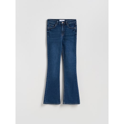 Reserved - Jeansy flare bootcut - granatowy ze sklepu Reserved w kategorii Jeansy damskie - zdjęcie 186804783