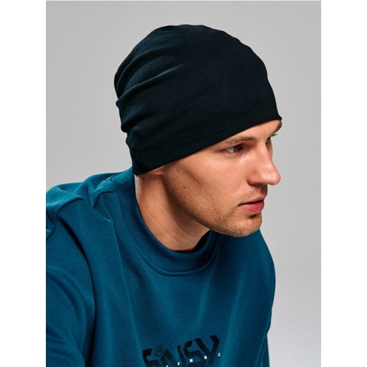 Sinsay - Bawełniana czapka - czarny Sinsay One Size Sinsay
