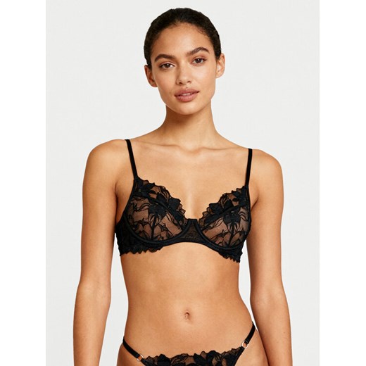 Hunkemöller Biustonosz z fiszbiną Ingrid 300469 Czarny ze sklepu MODIVO w kategorii Biustonosze - zdjęcie 186806233