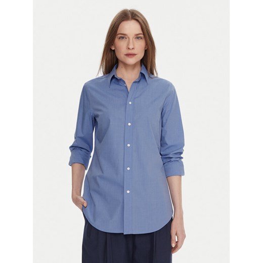 Polo Ralph Lauren Koszula 211941509001 Niebieski Slim Fit ze sklepu MODIVO w kategorii Koszule damskie - zdjęcie 186806234