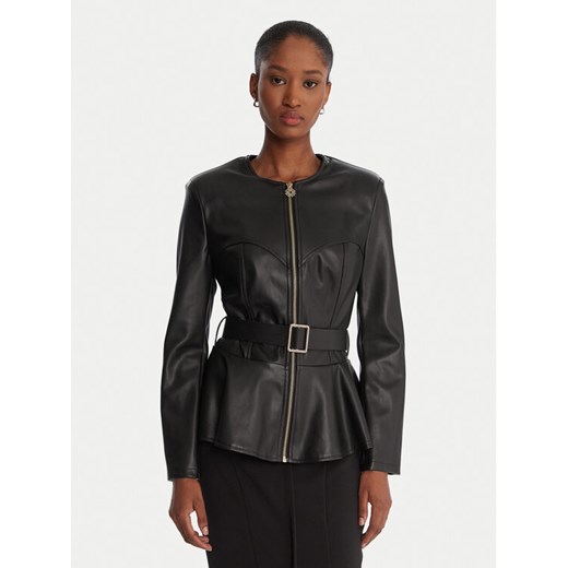 Rinascimento Kurtka z imitacji skóry CFC0125192003 Czarny Slim Fit ze sklepu MODIVO w kategorii Kurtki damskie - zdjęcie 186806271