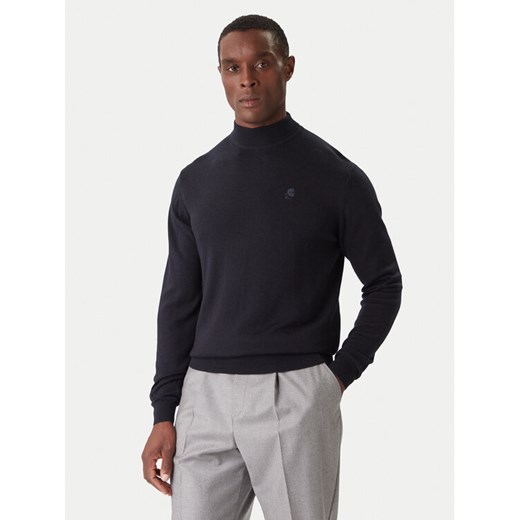 KARL LAGERFELD Golf 655002 554399 Granatowy Slim Fit ze sklepu MODIVO w kategorii Swetry męskie - zdjęcie 186806320