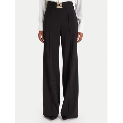 Rinascimento Spodnie materiałowe CFC0126211003 Czarny Regular Fit ze sklepu MODIVO w kategorii Spodnie damskie - zdjęcie 186806332