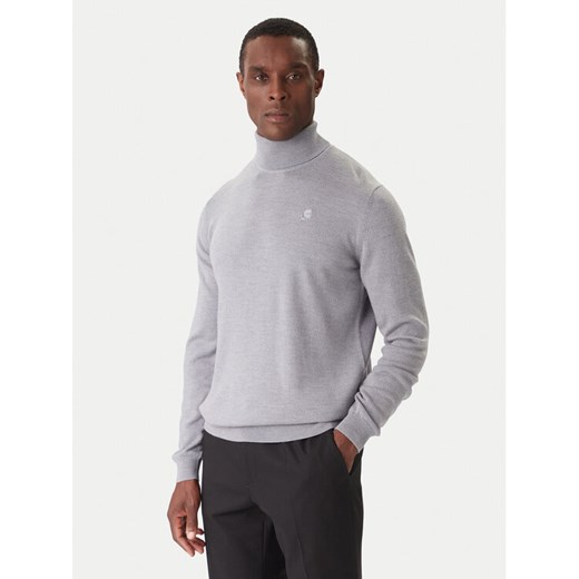 KARL LAGERFELD Golf 655058 554399 Szary Regular Fit ze sklepu MODIVO w kategorii Swetry męskie - zdjęcie 186806342