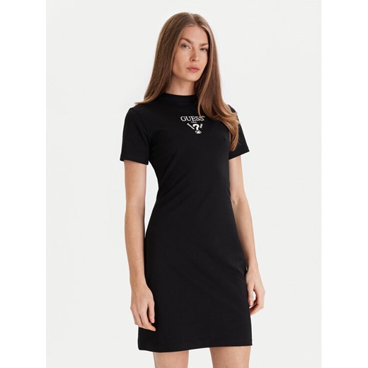 Guess Sukienka codzienna V4YK02 KCDH1 Czarny Regular Fit - id: 0000305233233 - marki Guess - 186806374 Guess Sukienka codzienna V4YK02 KCDH1 Czarny Regular Fit ze sklepu MODIVO w kategorii Sukienki - zdjęcie 186806374
