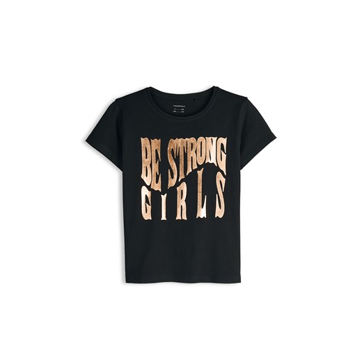 GATE Bawełniana koszulka z nadrukiem 8Y ze sklepu gateshop w kategorii Bluzki dziewczęce - zdjęcie 186807661