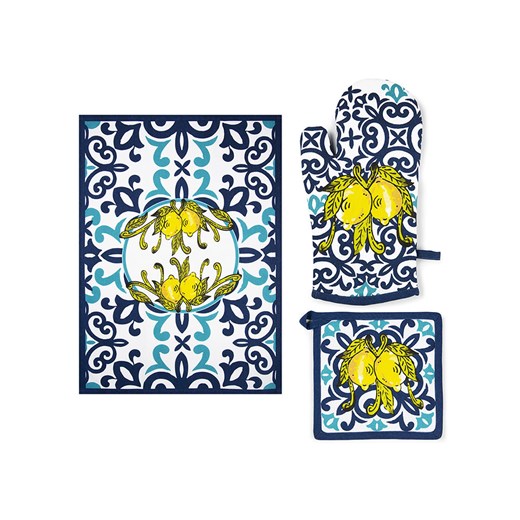 Trendy Kitchen by EXCÉLSA 3-częściowy zestaw &quot;Amalfi&quot; w kolorze Trendy Kitchen By Excélsa onesize okazja Limango Polska