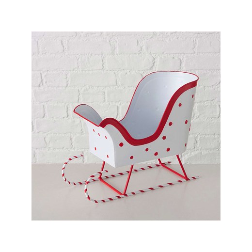 Boltze Dekoracja &quot;Jingle&quot; w kolorze biało-czerwonym - 36 x 27 x 17 cm ze sklepu Limango Polska w kategorii Dekoracje - zdjęcie 186808703