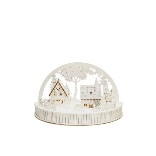 Konstsmide Lampa dekoracyjna LED &quot;Houses&quot; w kolorze białym - 30 x 18 x 15 cm ze sklepu Limango Polska w kategorii Oświetlenie - zdjęcie 186808733