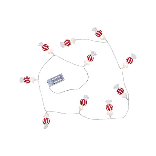 STAR Trading Łańcuch świetlny LED &quot;Bonbon&quot; w kolorze czerwono-białym - dł. 135 cm ze sklepu Limango Polska w kategorii Oświetlenie - zdjęcie 186809134