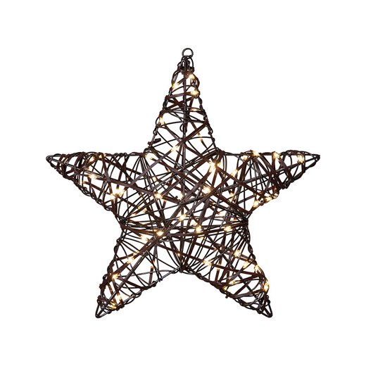 STAR Trading Dekoracyjna zawieszka LED "Vicke Star" w kolorze brązowym - 40 x 40 cm - id: 17867124 - marki Star Trading - 186809141 STAR Trading Dekoracyjna zawieszka LED "Vicke Star" w kolorze brązowym - 40 x 40 cm ze sklepu Limango Polska w kategorii Oświetlenie - zdjęcie 186809141