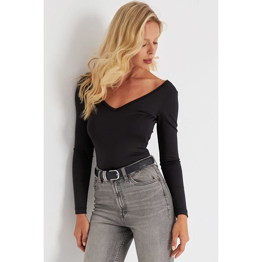 trendyol Koszulka w kolorze czarnym Trendyol S Limango Polska promocyjna cena