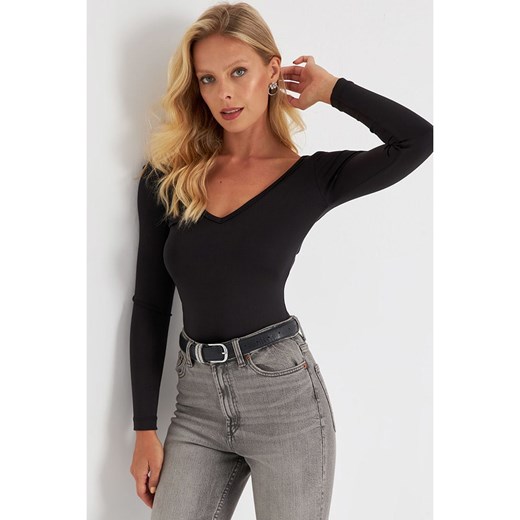 trendyol Koszulka w kolorze czarnym Trendyol S wyprzedaż Limango Polska