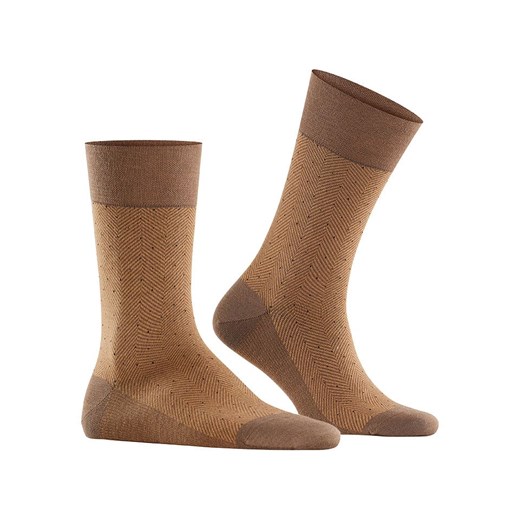 Falke Skarpety &quot;Sens. Herringbone&quot; w kolorze jasnobrązowym Falke 43-44 Limango Polska okazja