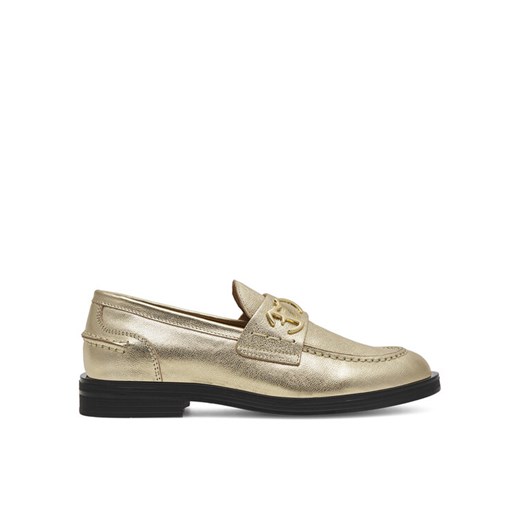 Loafersy Eva Minge MICHELLE-0107 Złoty ze sklepu eobuwie.pl w kategorii Lordsy damskie - zdjęcie 186809981