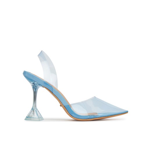 Szpilki DeeZee ZALHT-02 BLUE PU Niebieski ze sklepu eobuwie.pl w kategorii Czółenka - zdjęcie 186810042