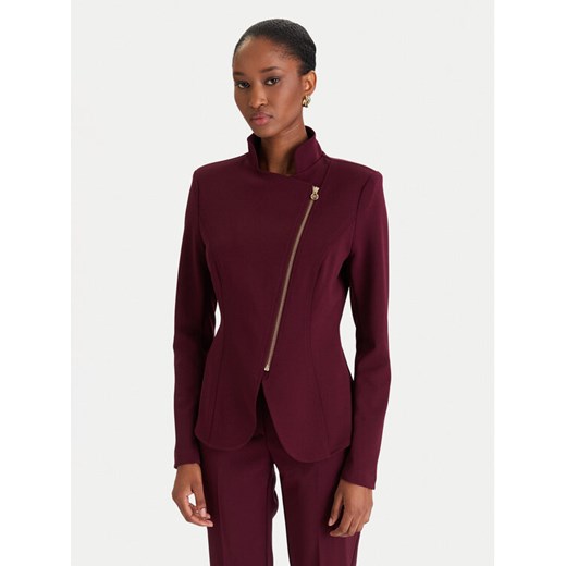 Rinascimento Marynarka CFC0125220003 Bordowy Slim Fit ze sklepu MODIVO w kategorii Marynarki damskie - zdjęcie 186811060