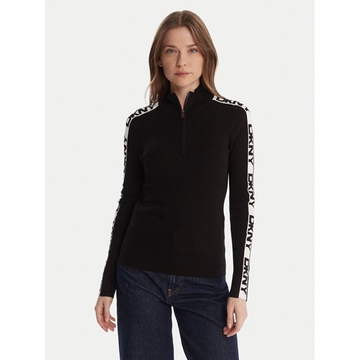 DKNY Sweter P5MSAY01 Czarny Slim Fit ze sklepu MODIVO w kategorii Swetry damskie - zdjęcie 186811074